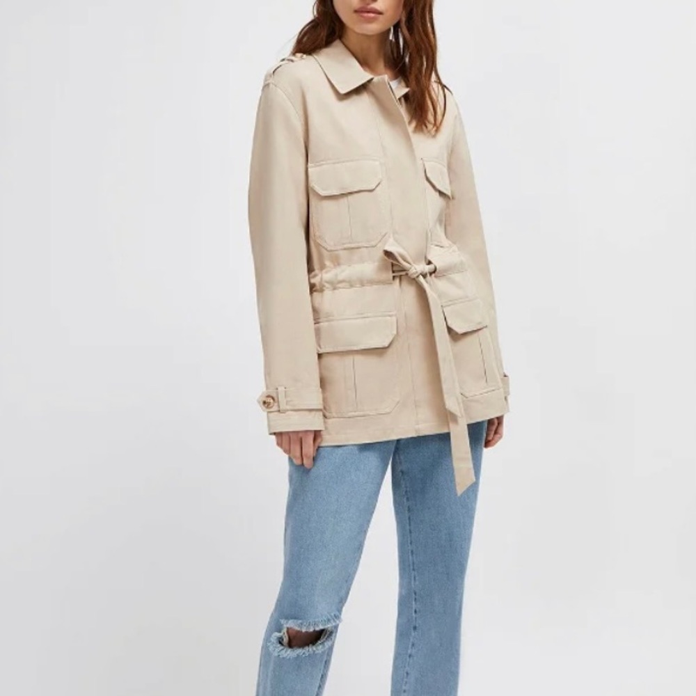 French Connection Mozart mixed Utility Jacket - Picture 1 of 11